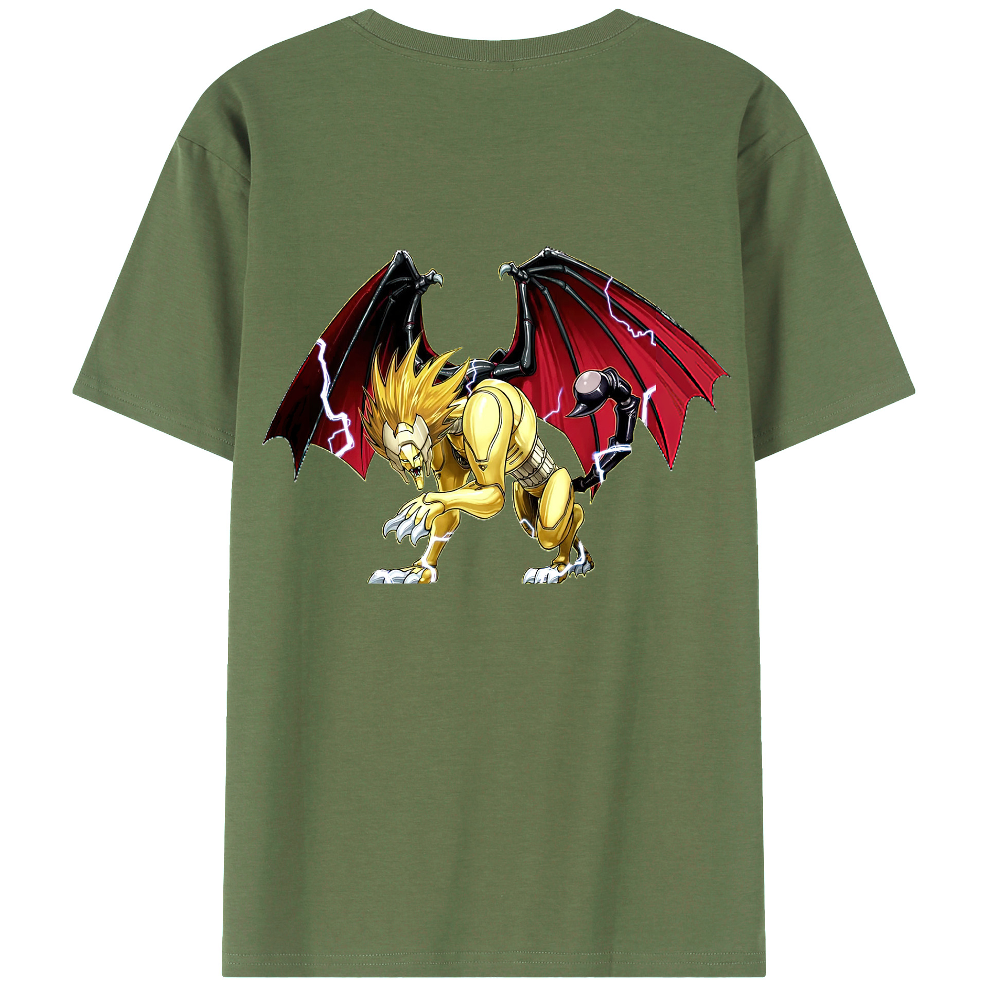 （画像用） 遊☆戯☆王 Yu-Gi-Oh! 綿100％ メンズ半袖Tシャツ（バックプリント） 通気性